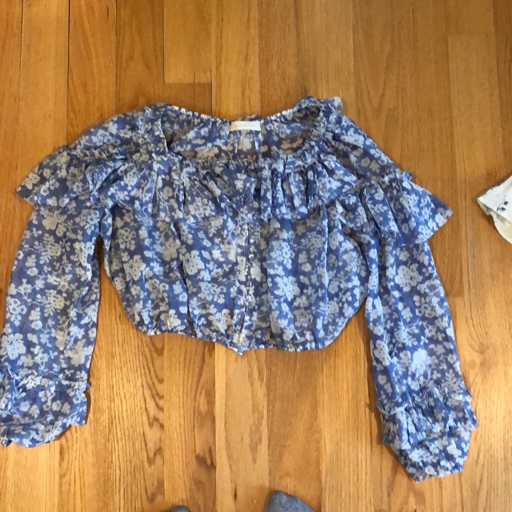Loveshackfancy cropped long sleeve